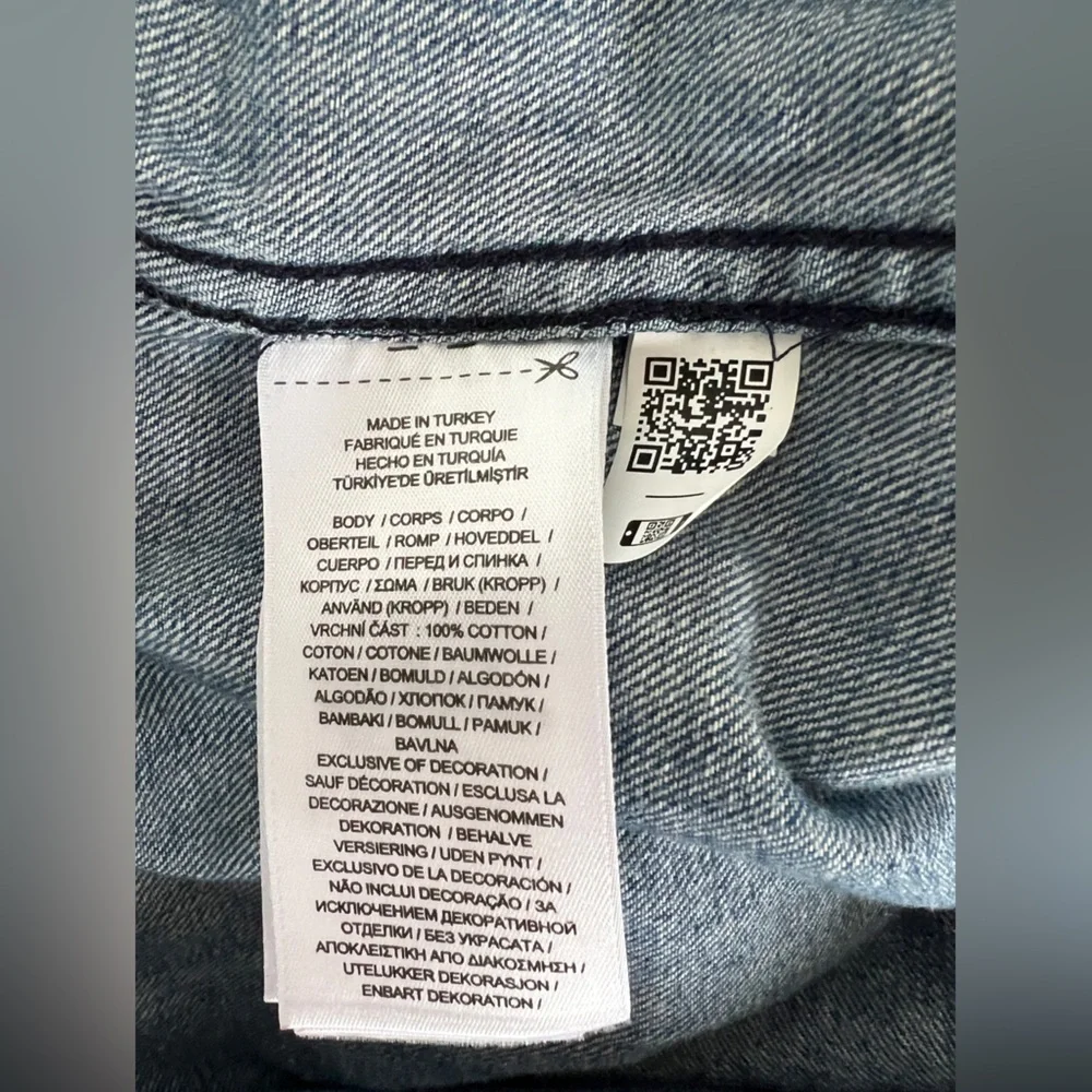 Polo Ralph Lauren - Oversized Women’s  Denim Jacket Blue Military Style Sz S - Picture 17 of 17